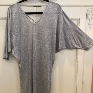 Love Culture Heather Gray Batwing Top